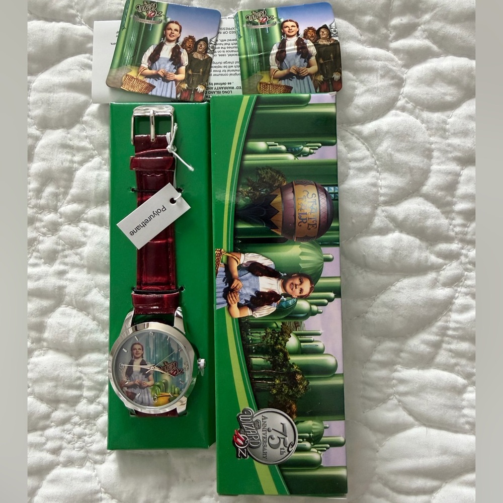 Wizard of Oz 75th Anniversary Dorothy Red Leather Watch